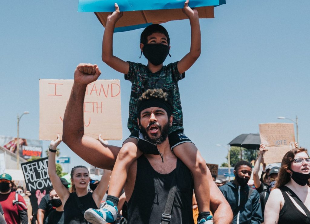 child at protest